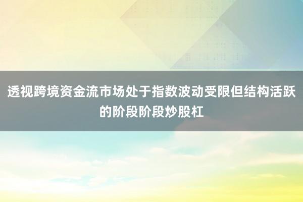 透视跨境资金流市场处于指数波动受限但结构活跃的阶段阶段炒股杠