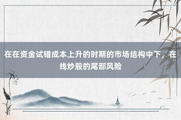 在在资金试错成本上升的时期的市场结构中下，在线炒股的尾部风险