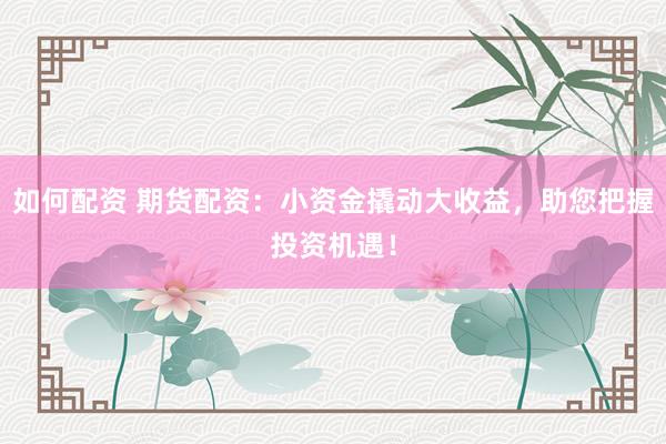 如何配资 期货配资：小资金撬动大收益，助您把握投资机遇！