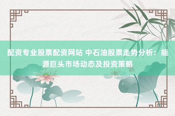 配资专业股票配资网站 中石油股票走势分析：能源巨头市场动态及投资策略
